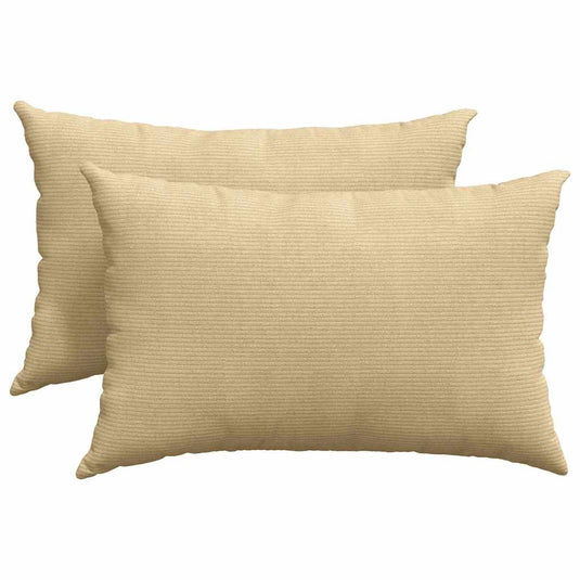 Vidaxl sofa kussens 2 stuks grijs groen 60 x 40 cm cordstof