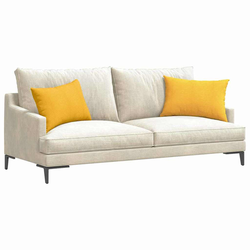 Load image into Gallery viewer, Vidaxl sofa kussens 2 stuks lichtgeel 60 x 40 cm cordstof
