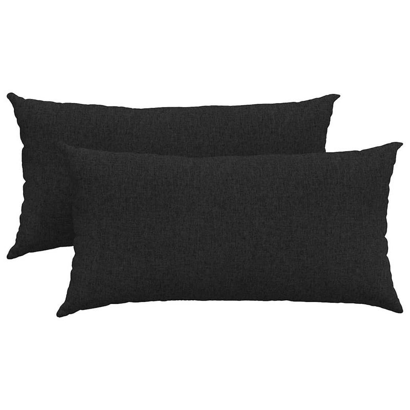 Load image into Gallery viewer, Vidaxl sofa kussens 2 pcs zwart 80 x 40 cm stof
