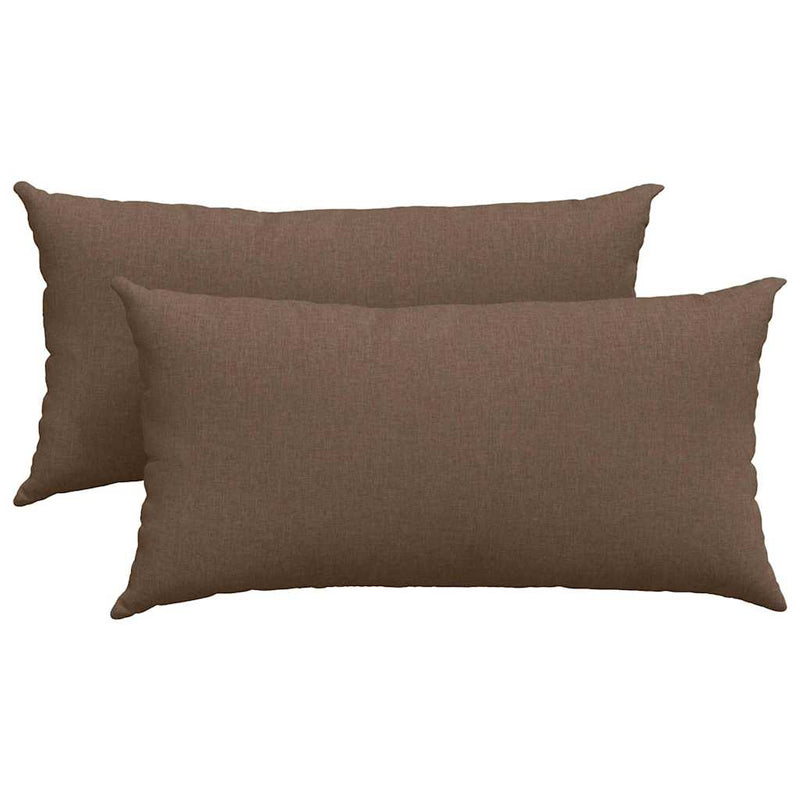 Load image into Gallery viewer, Vidaxl sofa kussens 2 pcs bruin 80 x 40 cm stof
