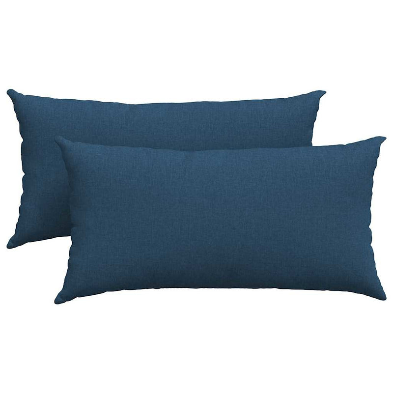 Load image into Gallery viewer, Vidaxl sofa kussens 2 pcs blauw 80 x 40 cm stof
