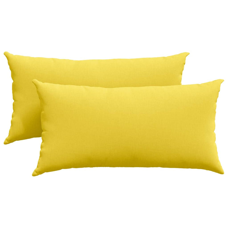 Load image into Gallery viewer, Vidaxl sofa kussens 2 pcs lichtgeel 80 x 40 cm stof
