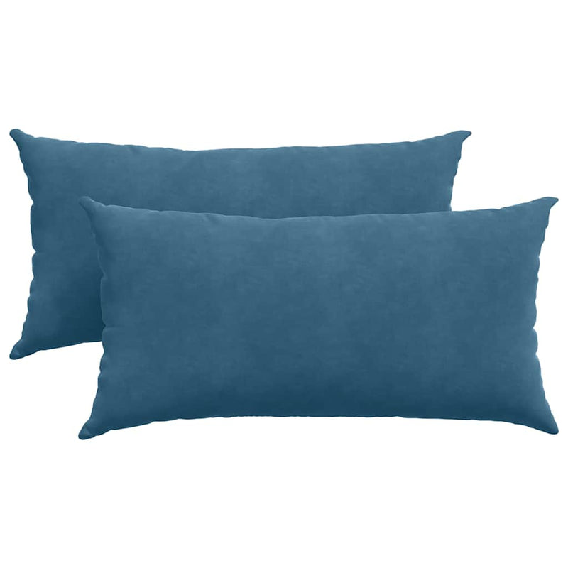 Load image into Gallery viewer, Vidaxl sofa kussens 2 stuks blauw 80 x 40 cm cordstof
