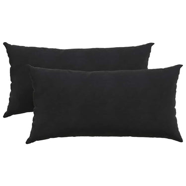 Vidaxl sofa kussens 2 stuks zwart 80 x 40 cm cordstof