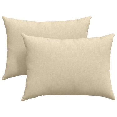 Vidaxl sofa kussens 2 pcs crème 70 x 50 cm stof