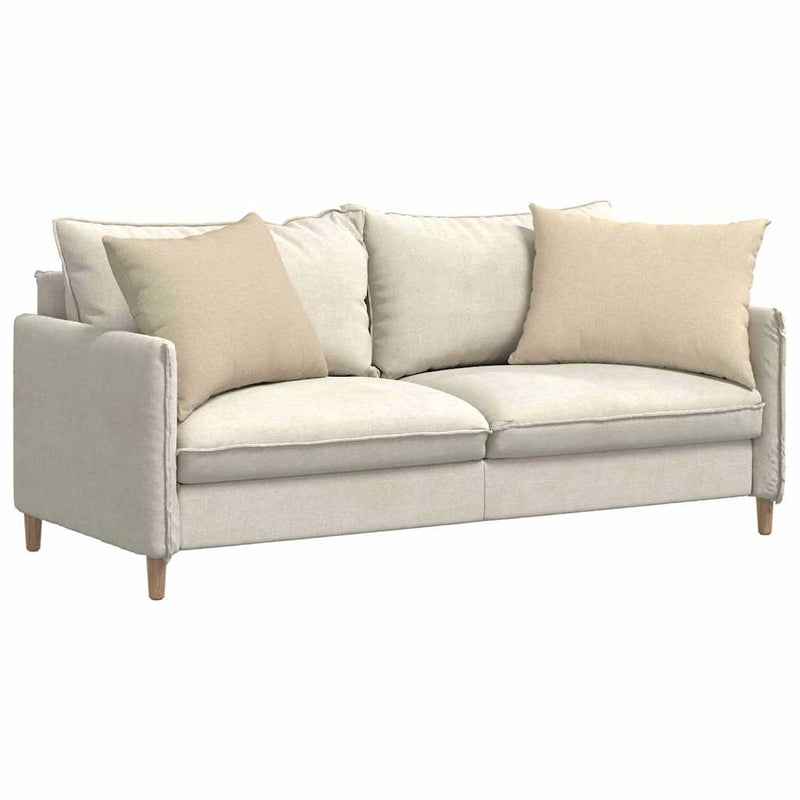 Load image into Gallery viewer, Vidaxl sofa kussens 2 pcs crème 70 x 50 cm stof
