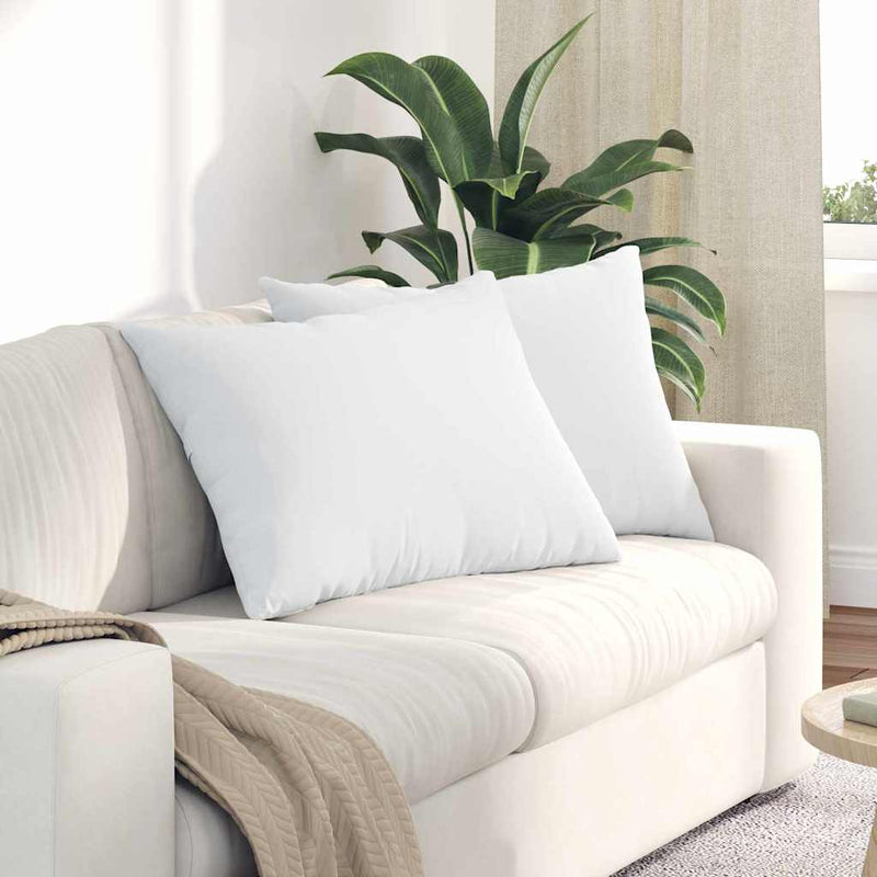 Load image into Gallery viewer, Vidaxl sofa kussens 2 pcs wit 70 x 50 cm stof
