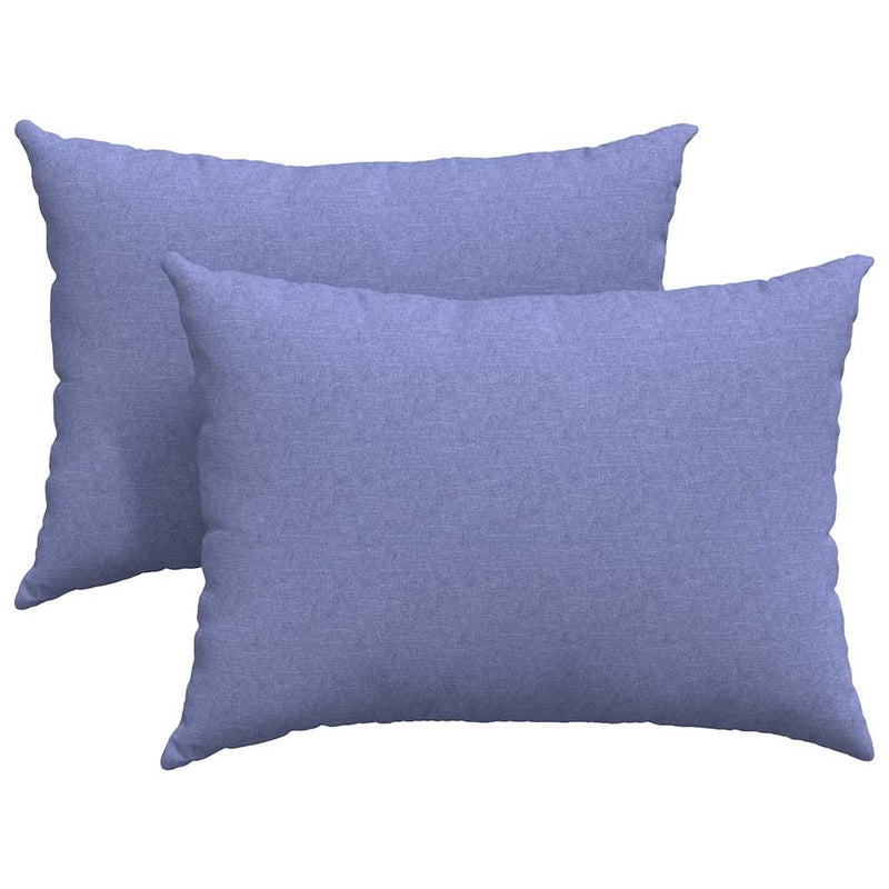 Load image into Gallery viewer, Vidaxl sofa kussens 2 pcs jeans blauw 70 x 50 cm stof

