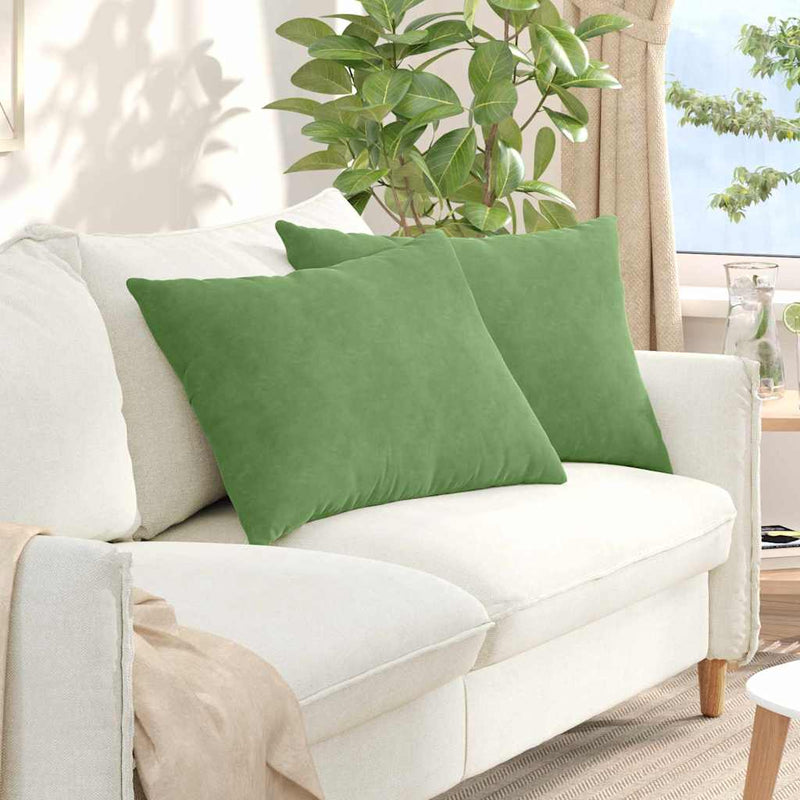 Load image into Gallery viewer, Vidaxl sofa kussens 2 stuks lichtgroen 70 x 50 cm cordstof
