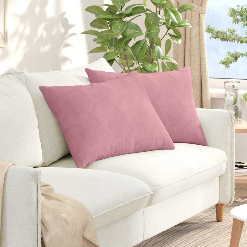 Load image into Gallery viewer, Vidaxl sofa kussens 2 stuks roze 70 x 50 cm cordstof
