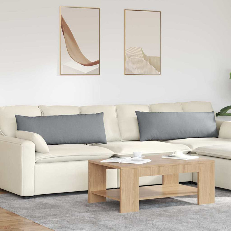 Load image into Gallery viewer, Vidaxl sofa kussens 2 pcs lichtgrijs 120 x 40 cm stof
