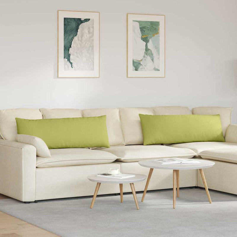 Load image into Gallery viewer, Vidaxl sofa kussens 2 pcs lichtgroen 120 x 40 cm stof
