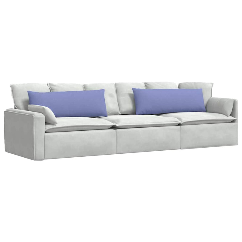 Load image into Gallery viewer, Vidaxl sofa kussens 2 pcs jeans blauw 120 x 40 cm stof

