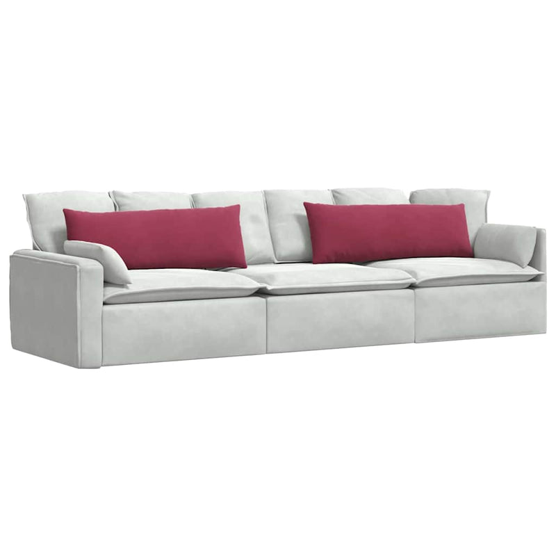 Load image into Gallery viewer, Vidaxl sofa kussens 2 stuks wijnrood 120 x 40 cm cordstof
