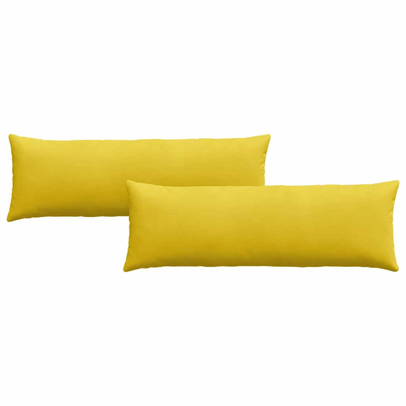 Load image into Gallery viewer, Vidaxl sofa kussens 2 stuks geel 120 x 40 cm cordstof
