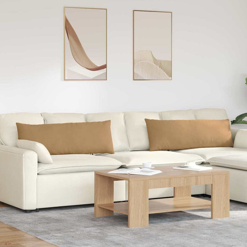 Load image into Gallery viewer, Vidaxl sofa kussens 2 stuks bruin 120 x 40 cm cordstof

