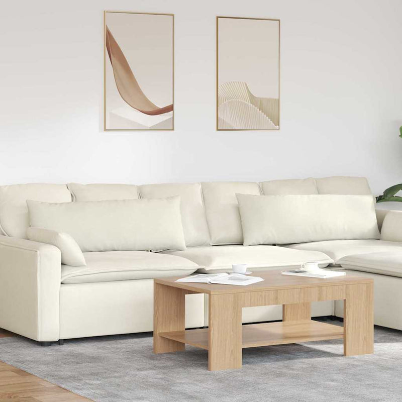 Load image into Gallery viewer, Vidaxl sofa kussens 2 stuks crème 120 x 40 cm cordstof
