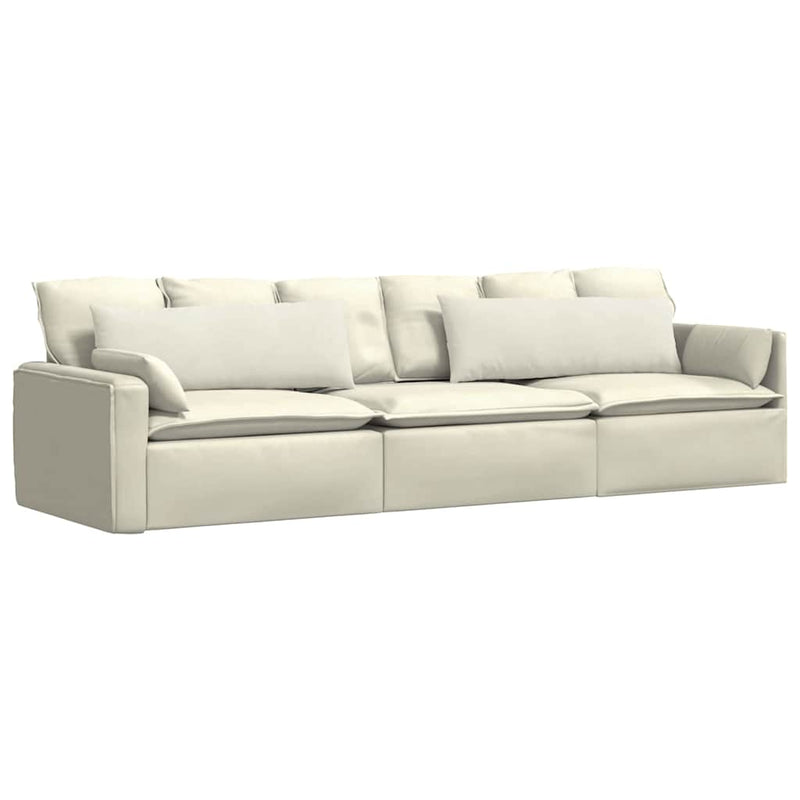 Load image into Gallery viewer, Vidaxl sofa kussens 2 stuks crème 120 x 40 cm cordstof
