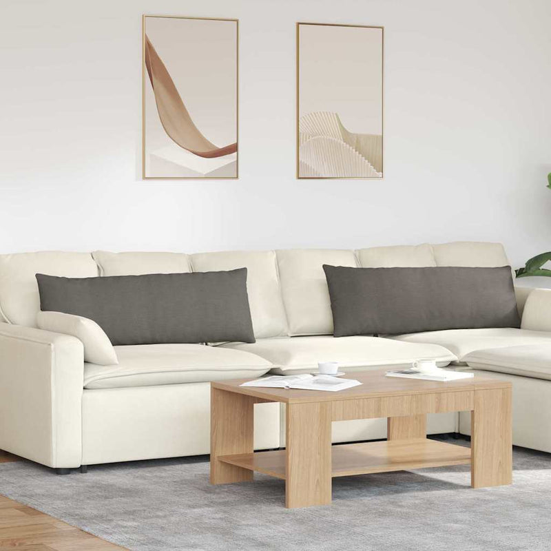 Load image into Gallery viewer, Vidaxl sofa kussens 2 stuks lichtgrijs 120 x 40 cm cordstof
