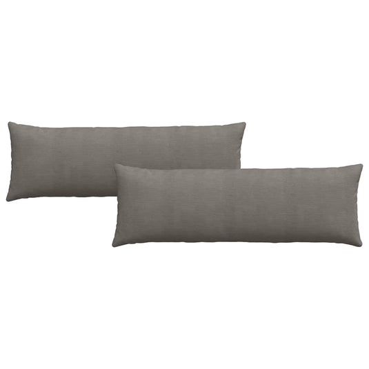 Vidaxl sofa kussens 2 stuks lichtgrijs 120 x 40 cm cordstof