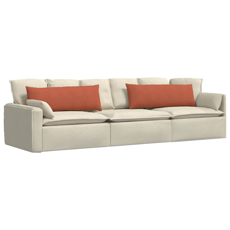 Load image into Gallery viewer, Vidaxl sofa kussens 2 stuks rood-oranje 120 x 40 cm cordstof
