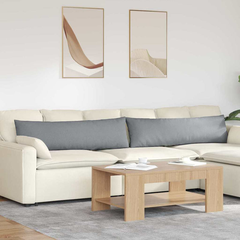 Load image into Gallery viewer, Vidaxl sofa kussens 2 pcs lichtgrijs 145 x 40 cm stof
