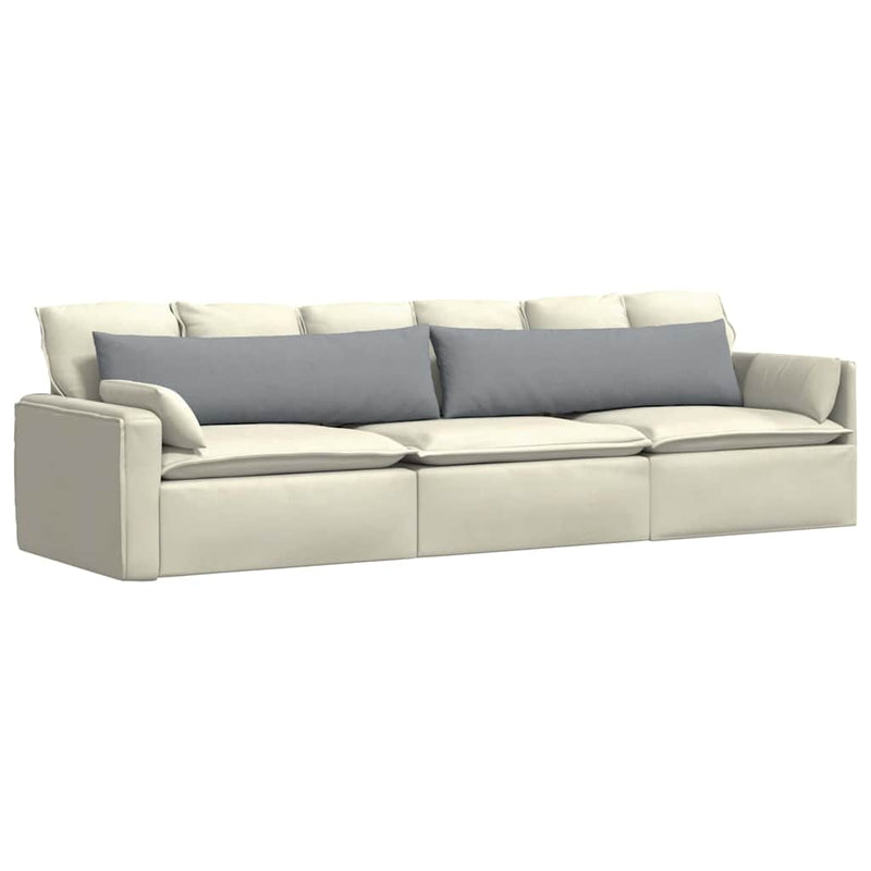 Load image into Gallery viewer, Vidaxl sofa kussens 2 pcs lichtgrijs 145 x 40 cm stof
