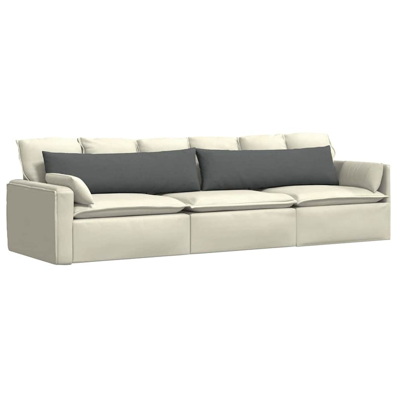 Load image into Gallery viewer, Vidaxl sofa kussens 2 pcs donkergrijs 145 x 40 cm stof
