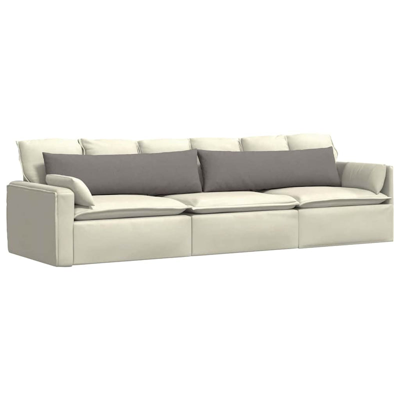 Load image into Gallery viewer, Vidaxl sofa kussens 2 stuks taupe 145 x 40 cm stof
