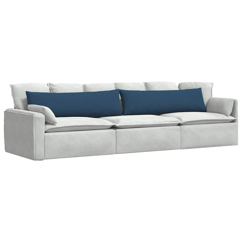 Load image into Gallery viewer, Vidaxl sofa kussens 2 stuks blauw 145 x 40 cm stof
