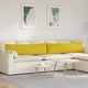 Vidaxl sofa kussens 2 stuks geel 145 x 40 cm cordstof