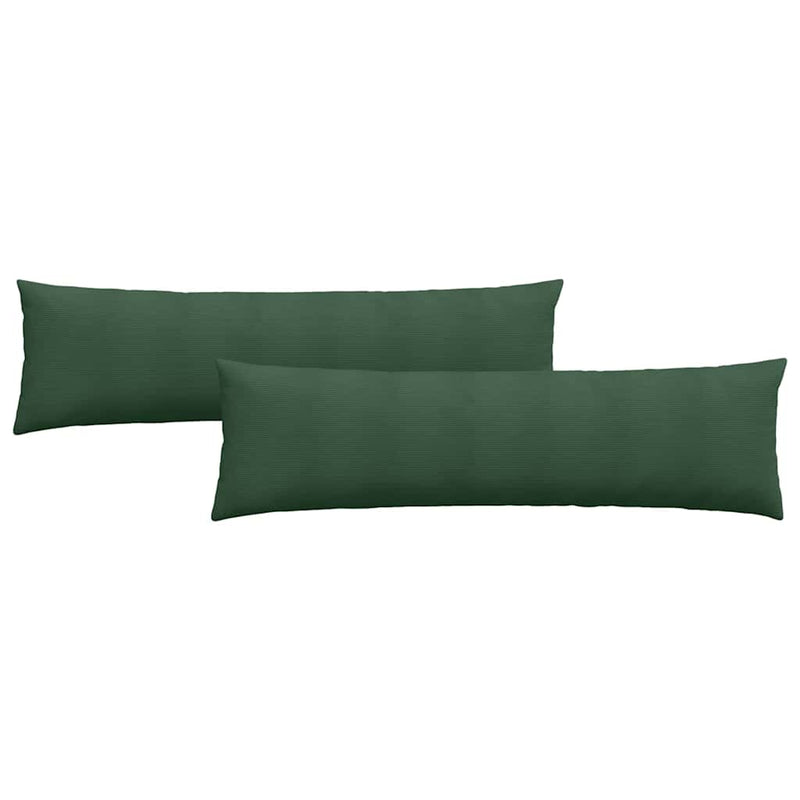 Load image into Gallery viewer, Vidaxl sofa kussens 2 stuks donkergroen 145 x 40 cm cordstof
