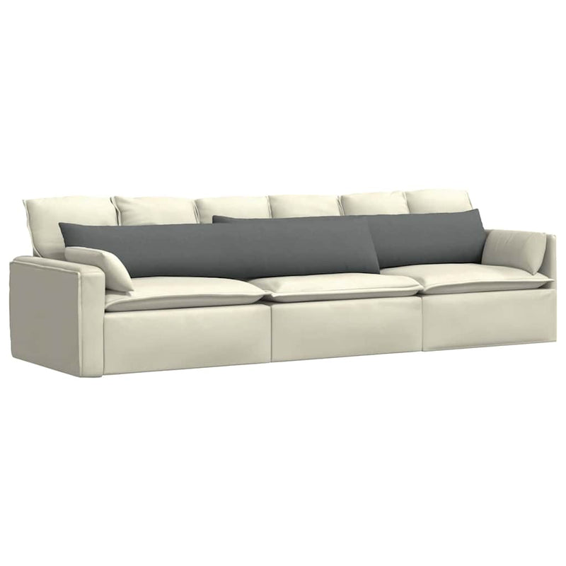 Load image into Gallery viewer, Vidaxl sofa kussens 2 pcs donkergrijs 200 x 40 cm stof
