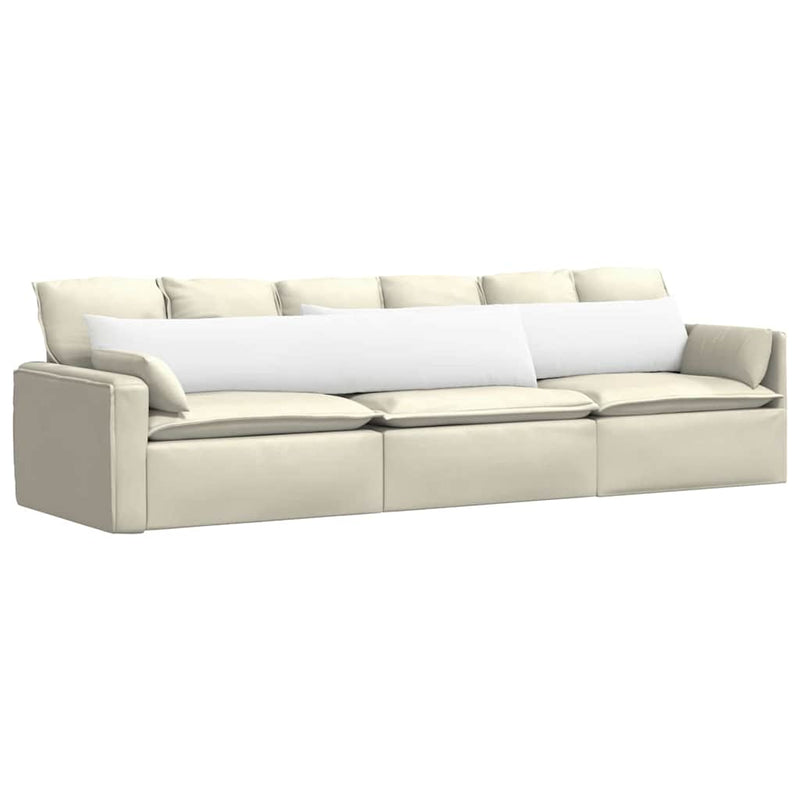 Load image into Gallery viewer, Vidaxl sofa kussens 2 pcs wit 200 x 40 cm stof
