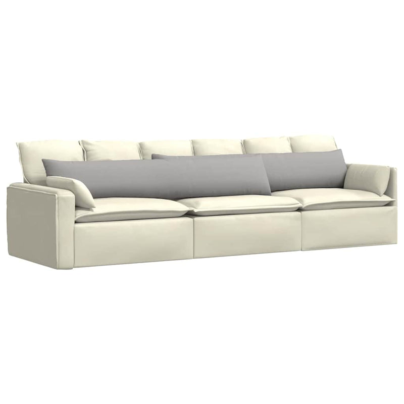 Load image into Gallery viewer, Vidaxl sofa kussens 2 pcs wolkengrijs 200 x 40 cm stof
