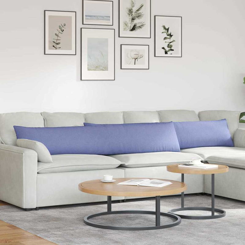Load image into Gallery viewer, Vidaxl sofa kussens 2 pcs jeans blauw 200 x 40 cm stof
