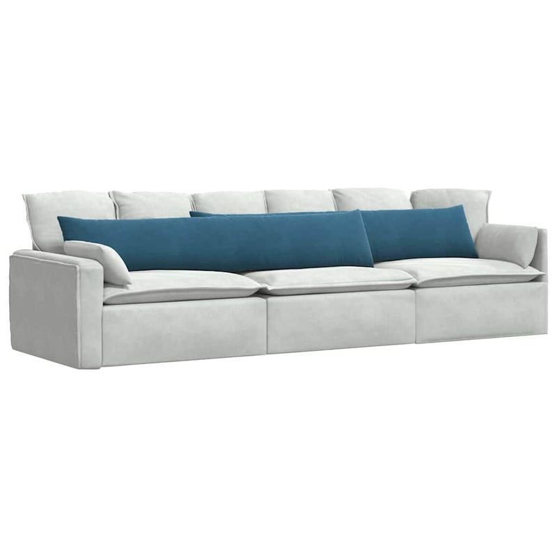 Load image into Gallery viewer, Vidaxl sofa kussens 2 stuks blauw 200 x 40 cm cordstof
