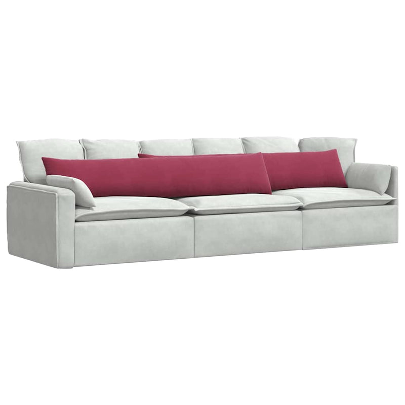Load image into Gallery viewer, Vidaxl sofa kussens 2 stuks wijnrood 200 x 40 cm cordstof
