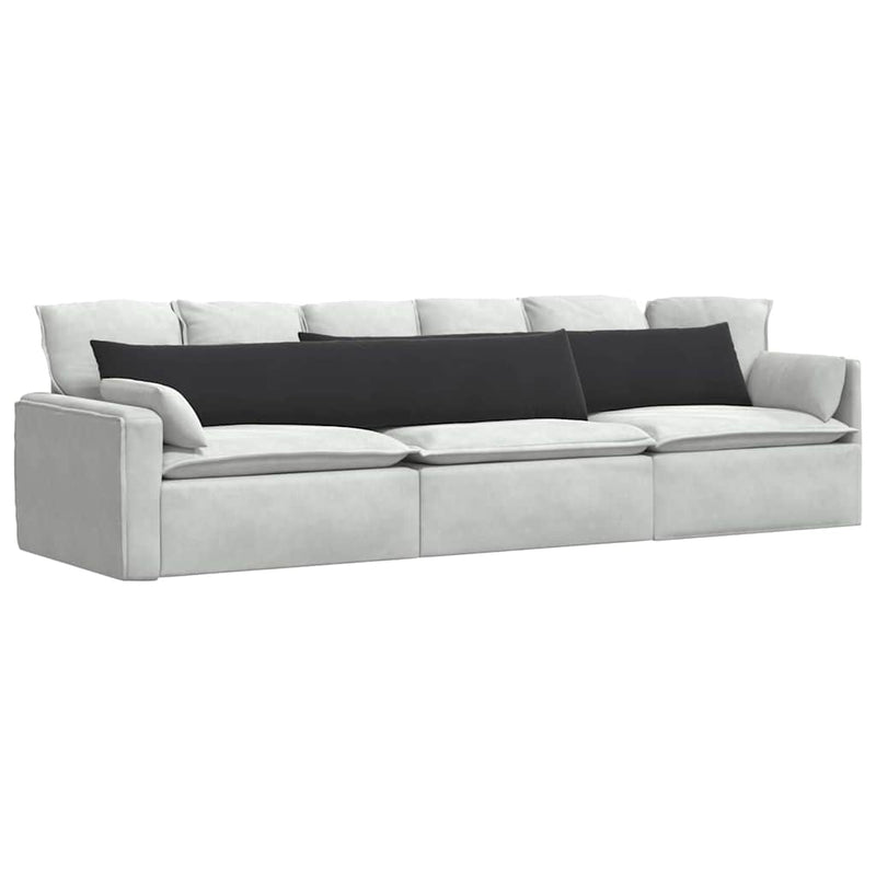 Load image into Gallery viewer, Vidaxl sofa kussens 2 stuks zwart 200 x 40 cm cordstof

