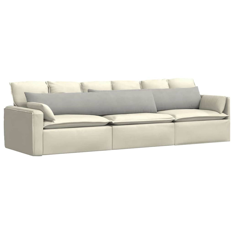 Load image into Gallery viewer, Vidaxl sofa kussens 2 stuks lichtgrijs 200 x 40 cm stof
