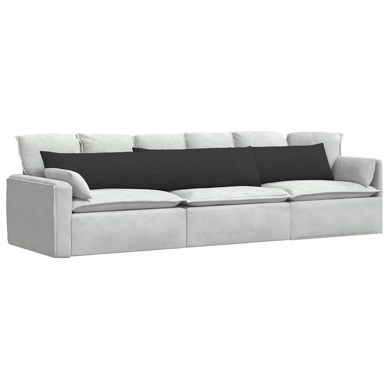 Load image into Gallery viewer, Vidaxl sofa kussens 2 stuks zwart 200 x 40 cm stof
