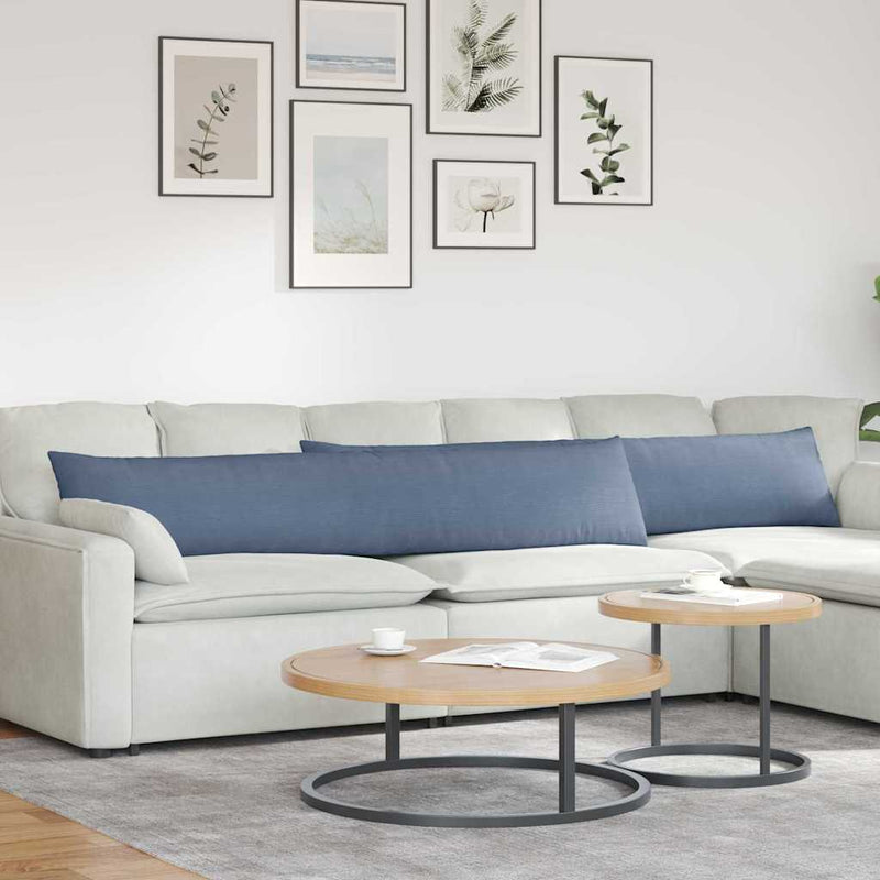 Load image into Gallery viewer, Vidaxl sofa kussens 2 stuks blauw 200 x 40 cm cordstof

