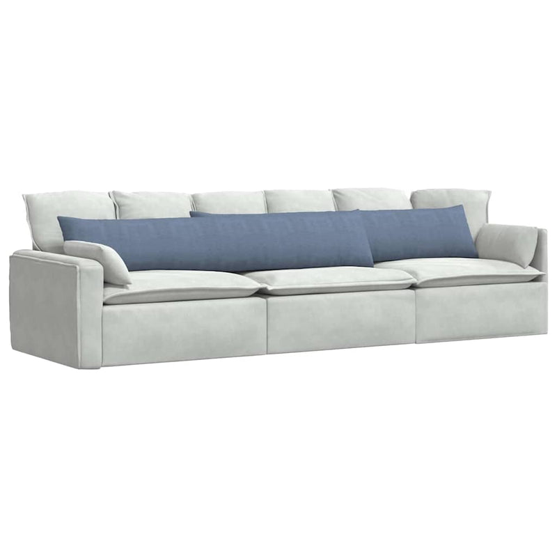 Load image into Gallery viewer, Vidaxl sofa kussens 2 stuks blauw 200 x 40 cm cordstof
