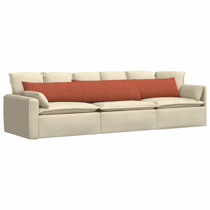 Load image into Gallery viewer, Vidaxl sofa kussens 2 stuks rood-oranje 200 x 40 cm cordstof
