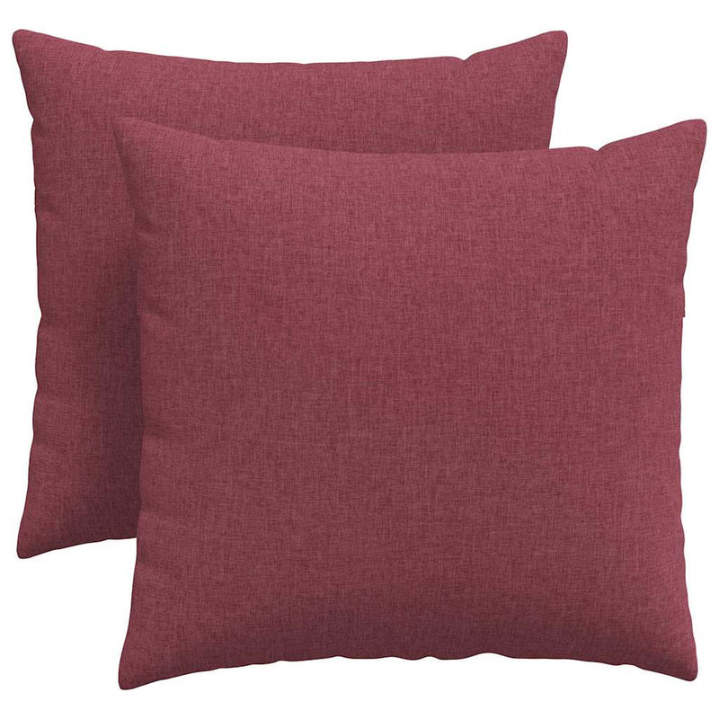 Load image into Gallery viewer, Vidaxl sofa kussens 2 pcs wijnrood 45 x 45 cm stof
