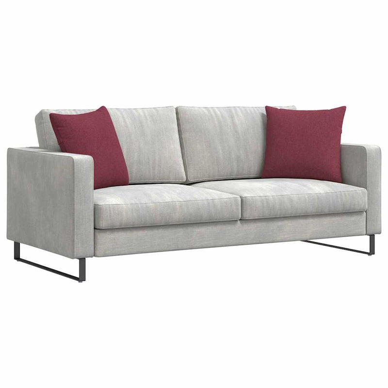 Load image into Gallery viewer, Vidaxl sofa kussens 2 pcs wijnrood 45 x 45 cm stof
