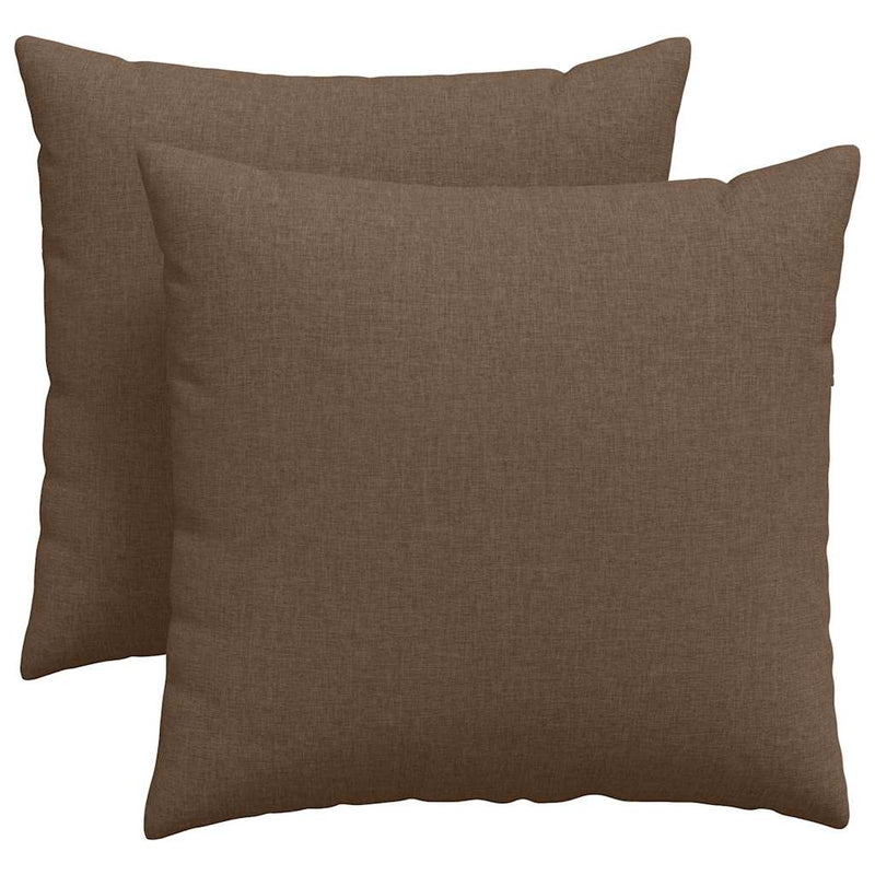 Load image into Gallery viewer, Vidaxl sofa kussens 2 pcs bruin 45 x 45 cm stof
