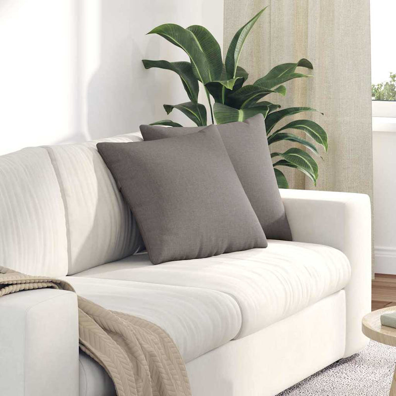 Load image into Gallery viewer, Vidaxl sofa kussens 2 pcs taupe 45 x 45 cm stof
