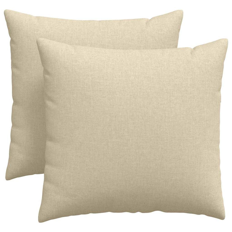 Load image into Gallery viewer, Vidaxl sofa kussens 2 pcs crème 45 x 45 cm stof
