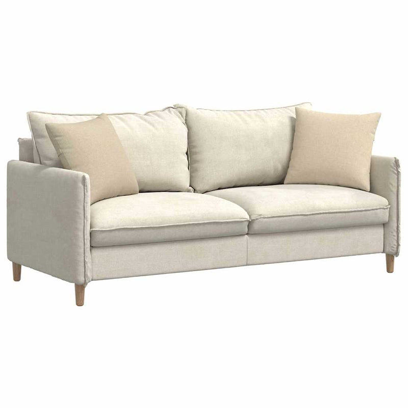 Load image into Gallery viewer, Vidaxl sofa kussens 2 pcs crème 45 x 45 cm stof
